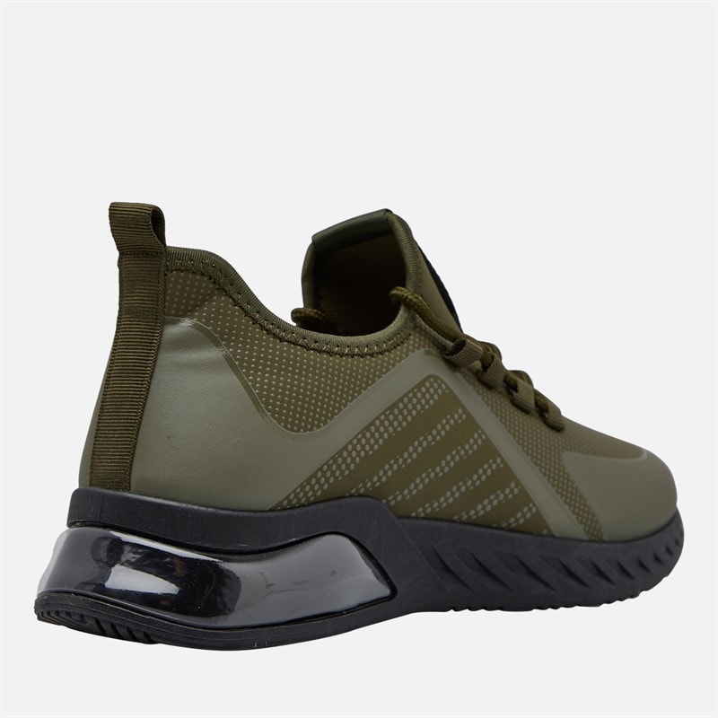 Mens Clarington Trainers Khaki/Black - Image 5