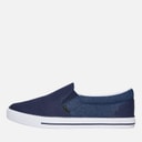 Mens Ramp Slip On Canvas Pumps Navy/Dark Chambray