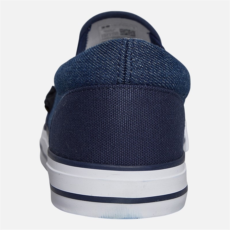 Mens Ramp Slip On Canvas Pumps Navy/Dark Chambray - Image 3