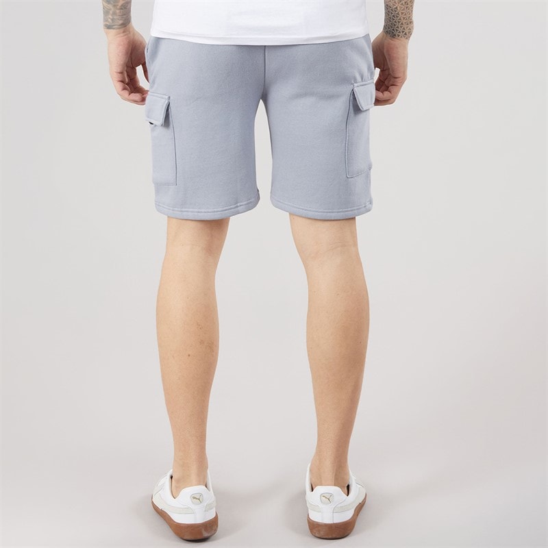 Mens Bardon Cargo Shorts Steel Blue - Image 2