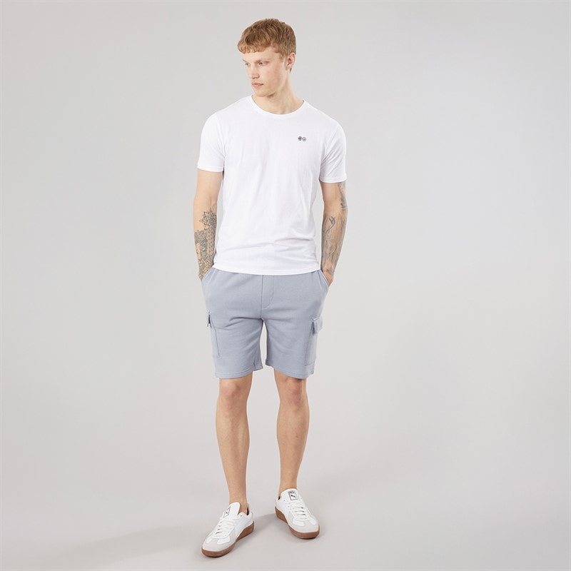 Mens Bardon Cargo Shorts Steel Blue - Image 4