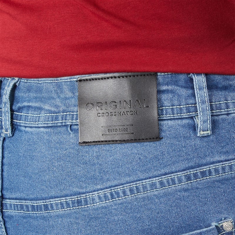 Mens Kamaline Denim Shorts Mid Wash - Image 3
