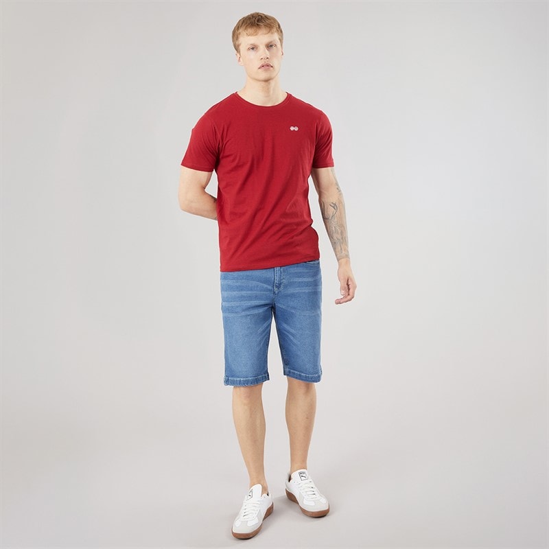 Mens Kamaline Denim Shorts Mid Wash - Image 4