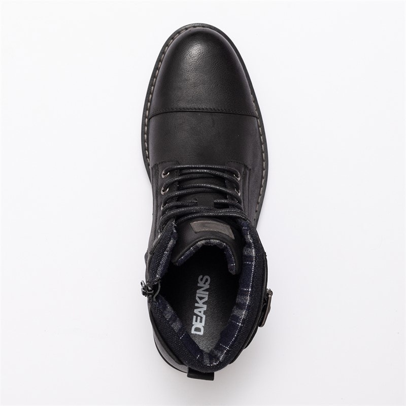 Mens Barrie Strap Work Boots Black - Image 5