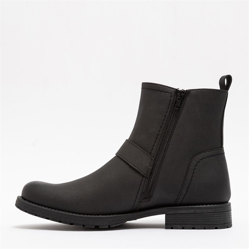Mens Harris Biker Boots Black - Image 3