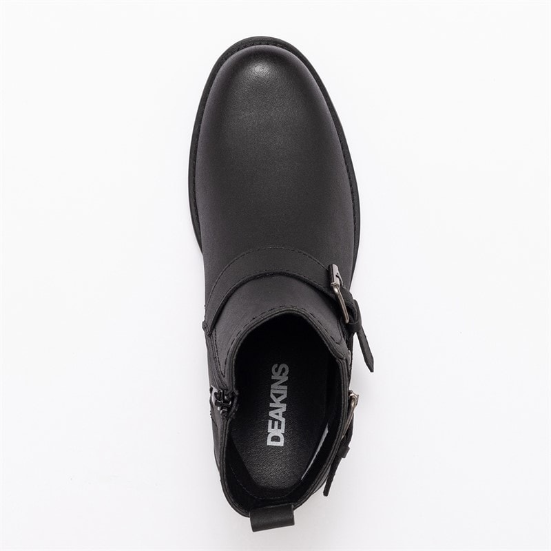 Mens Harris Biker Boots Black - Image 5