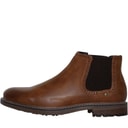 Mens Eastside Brogue Chelsea Boots Tan