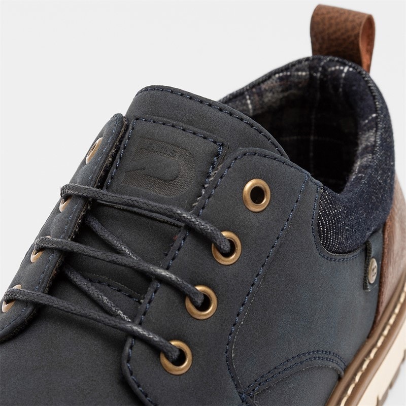 Mens Cambridge Shoes Navy/Tan - Image 4