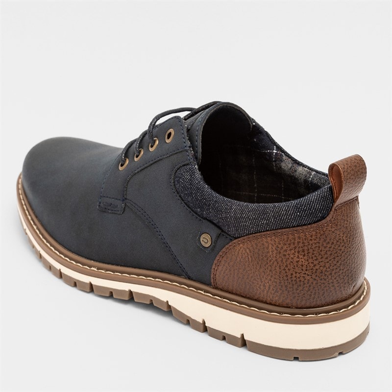 Mens Cambridge Shoes Navy/Tan - Image 5
