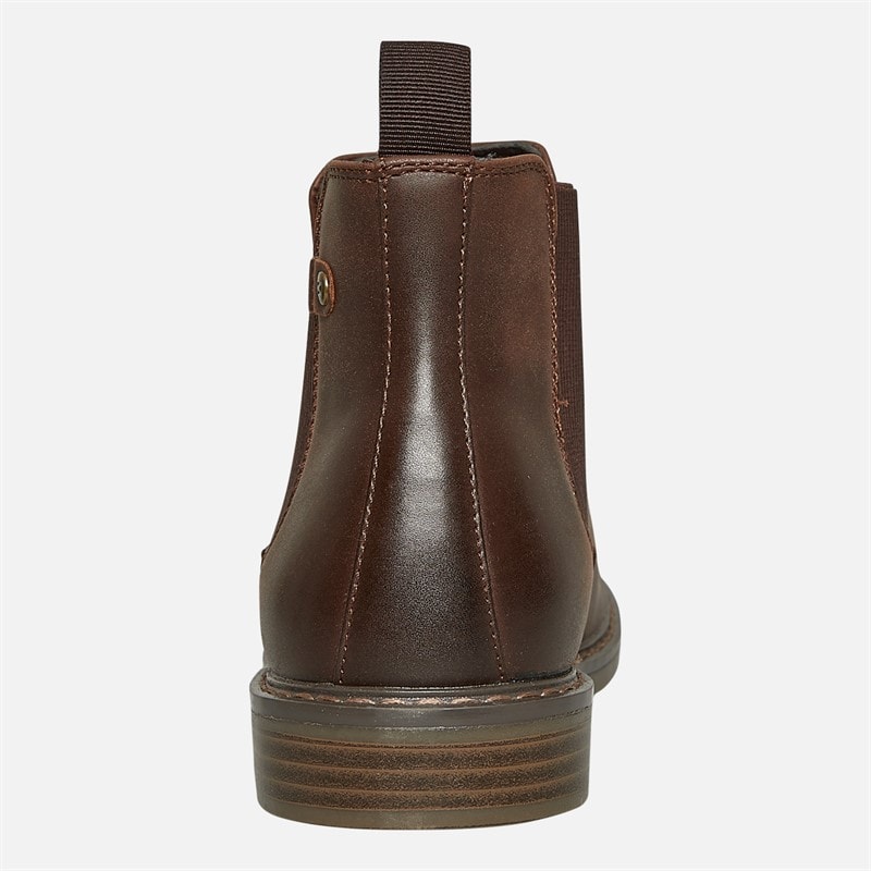 Mens Del Chelsea Boots Mid Brown - Image 3