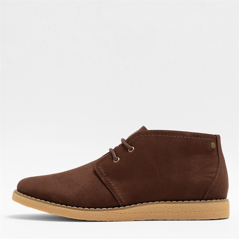 Mens Carlton Chukka Boots Chocolate Brown - Image 5