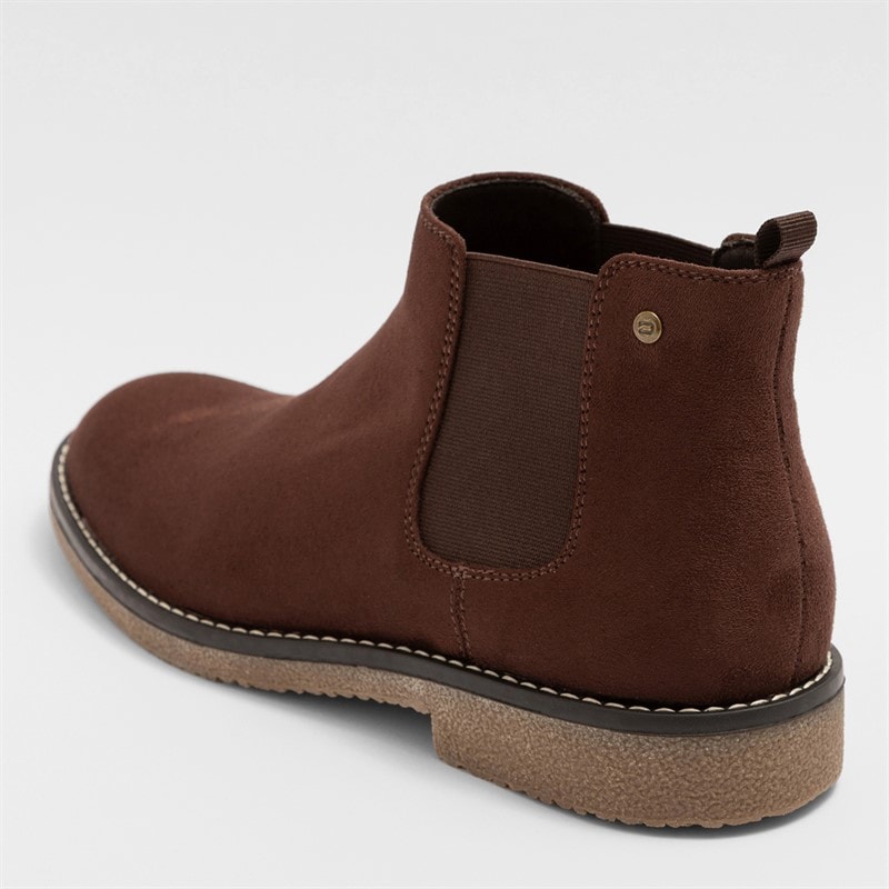 Mens Oakwood Chelsea Boots Chocolate - Image 3