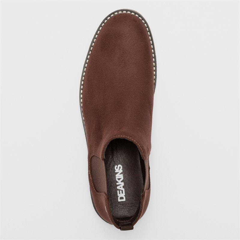 Mens Oakwood Chelsea Boots Chocolate - Image 4