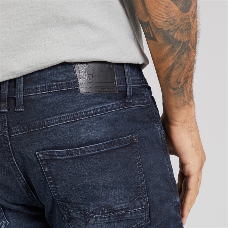 Mens Maylead Slim Fit Jeans Blue Black - Image 3