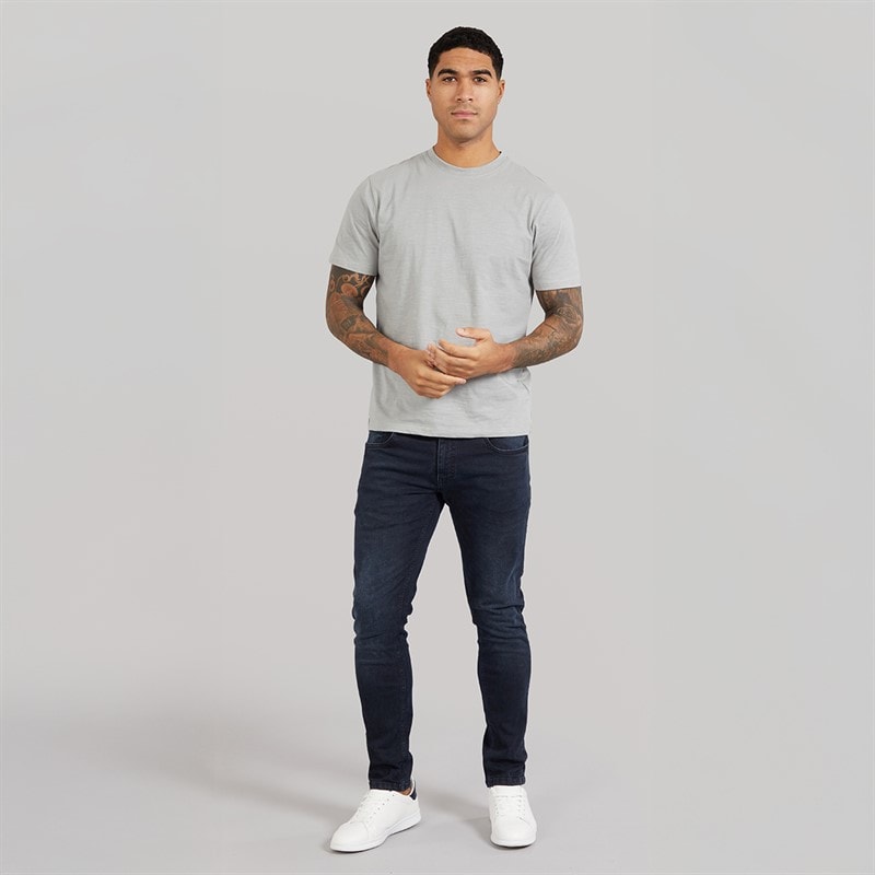 Mens Maylead Slim Fit Jeans Blue Black - Image 4