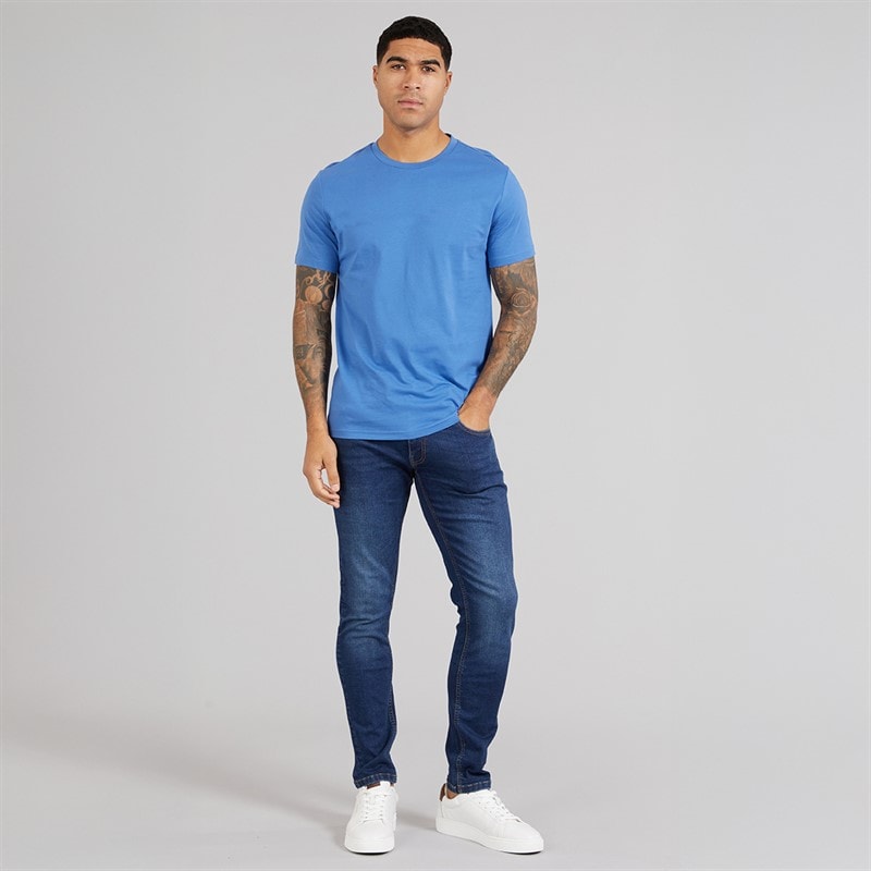 Mens Maylead Slim Fit Jeans Dark Wash - Image 4