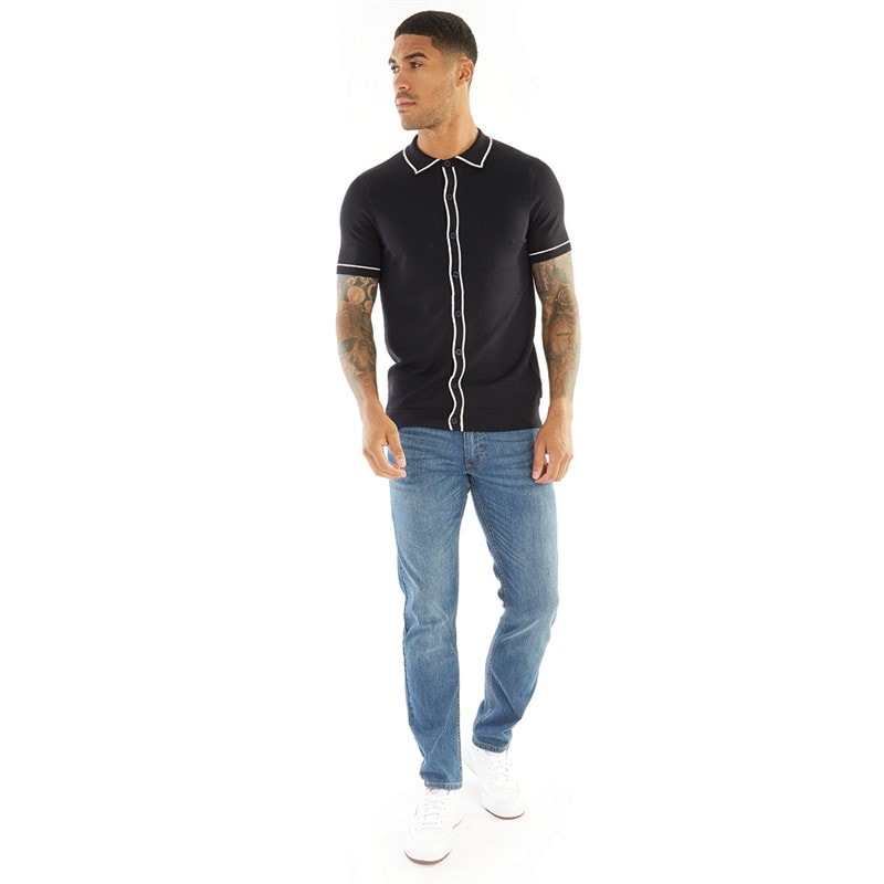 Mens Hydras Straight Fit Jeans Mid Wash - Image 3