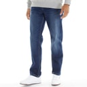 Mens Rushawn Relaxed Fit Jeans Mid Wash