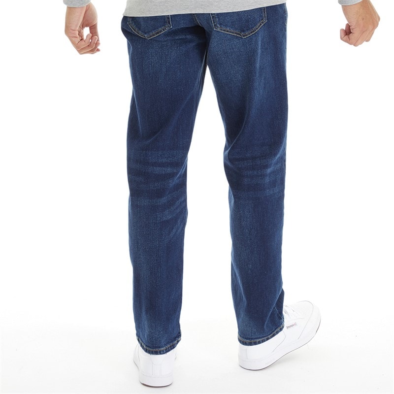 Mens Rushawn Relaxed Fit Jeans Mid Wash - Image 2