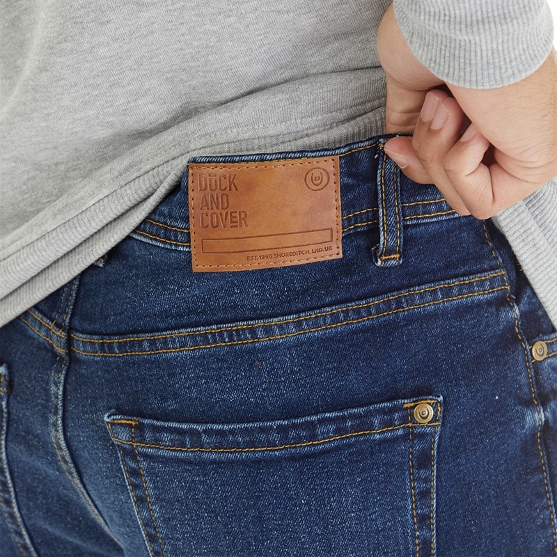 Mens Rushawn Relaxed Fit Jeans Mid Wash - Image 3