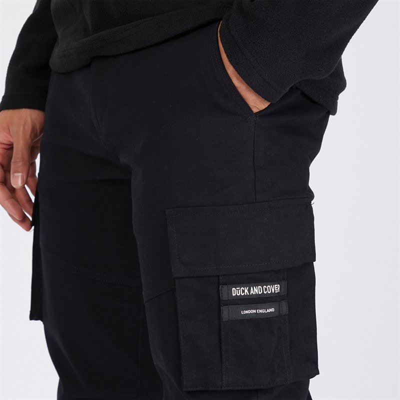 Mens Chemmer Woven Cargo Pants Black - Image 3