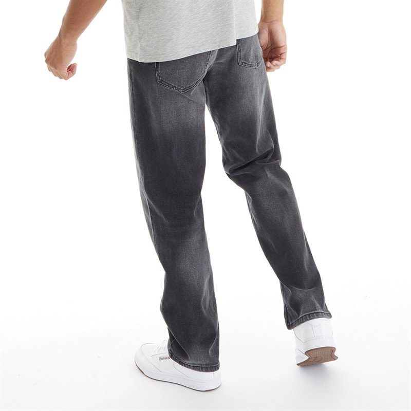 Mens Rushawn Relaxed Fit Jeans Black - Image 2