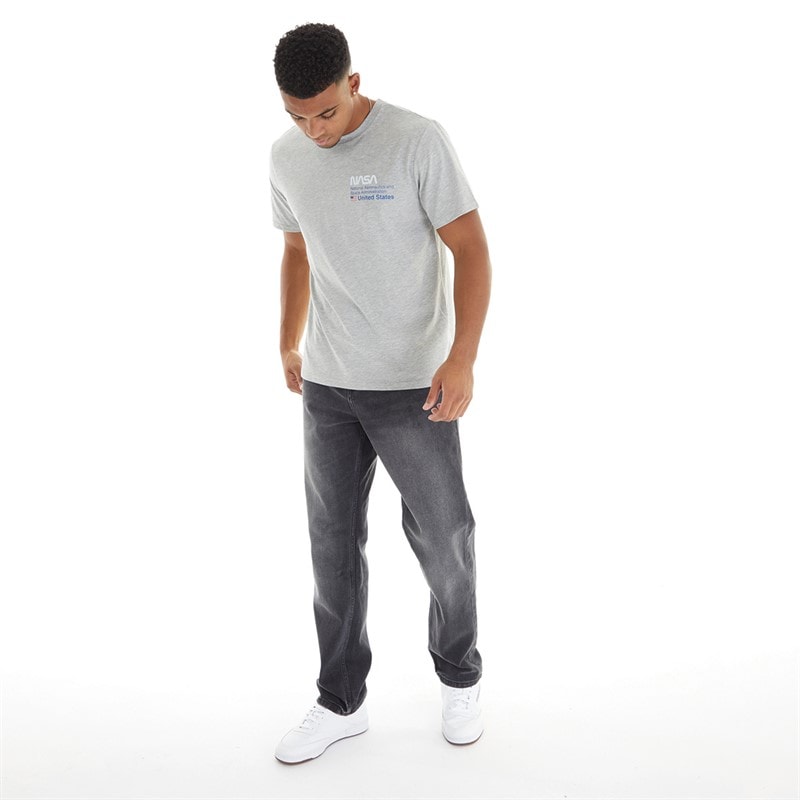 Mens Rushawn Relaxed Fit Jeans Black - Image 4