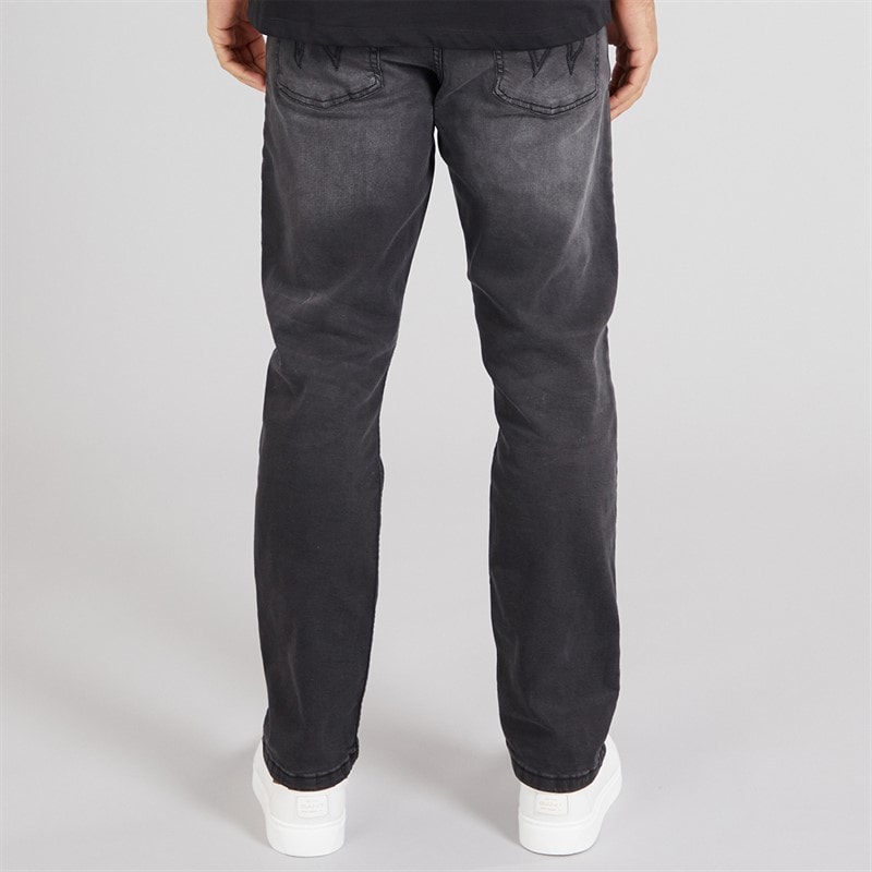 Mens Hydras Straight Fit Jeans Black - Image 2