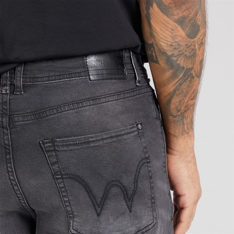 Mens Hydras Straight Fit Jeans Black - Image 3