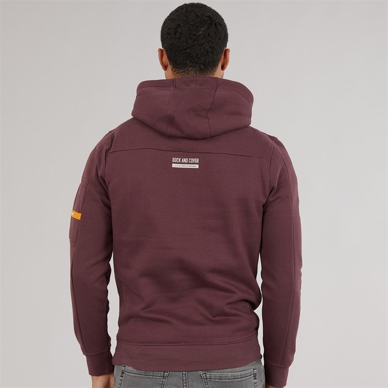 Mens Brammers Hoodie Raisin - Image 2