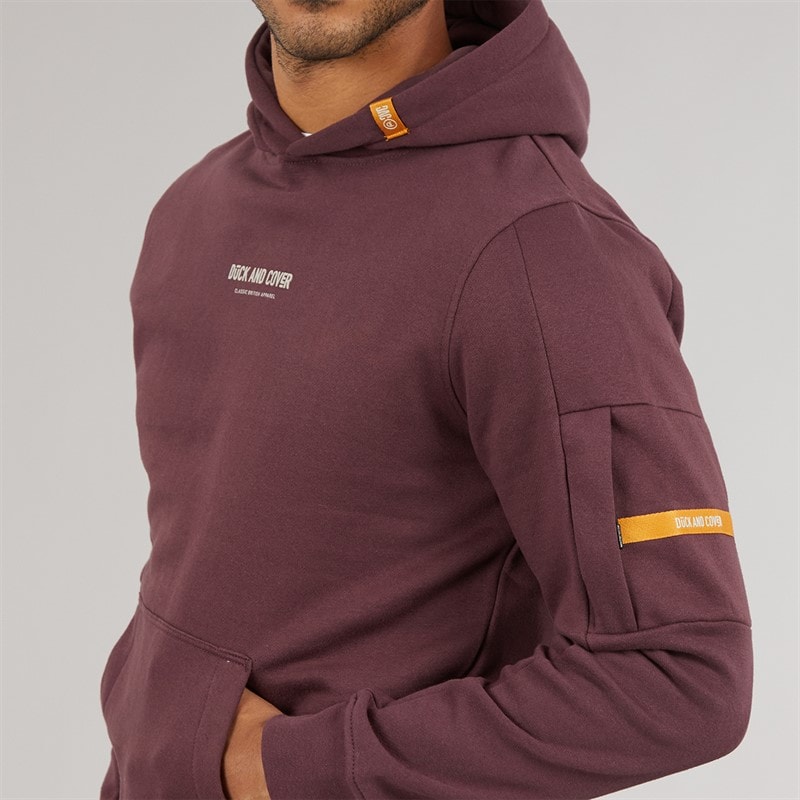 Mens Brammers Hoodie Raisin - Image 3