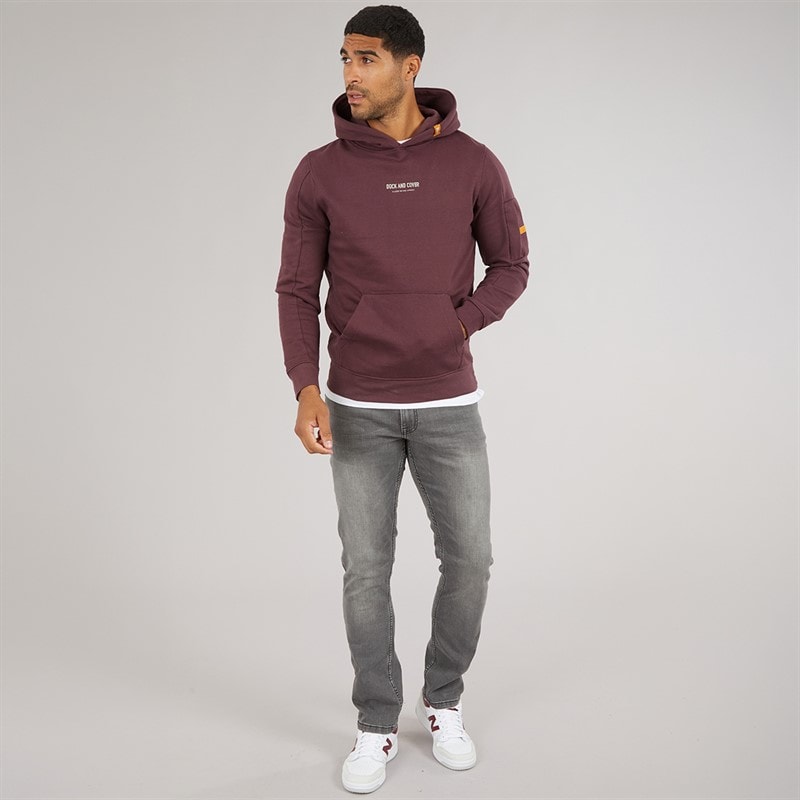 Mens Brammers Hoodie Raisin - Image 4