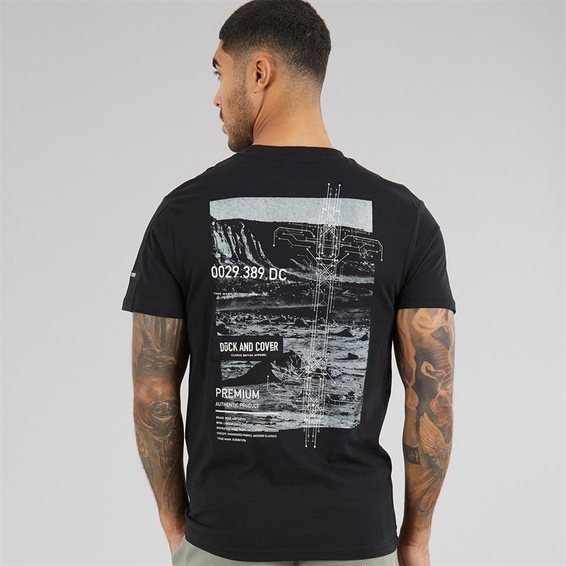 Mens Landway T-Shirt Black - Image 3