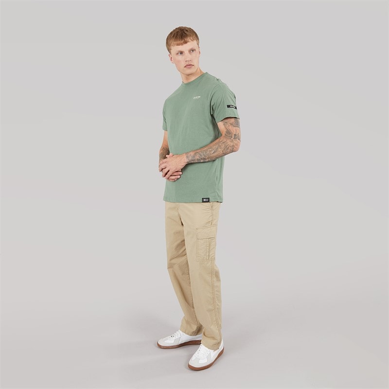 Mens Landway T-Shirt Olive - Image 4