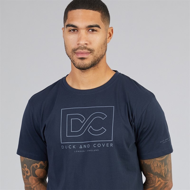 Mens Rampmoore Heavy T-Shirt Navy - Image 3