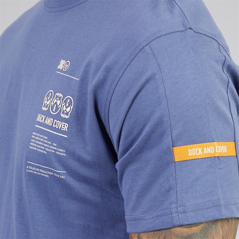 Mens Cramptone Carbon T-Shirt Denim - Image 3
