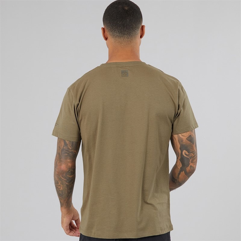 Mens Rampmoore Heavy T-Shirt Olive - Image 2