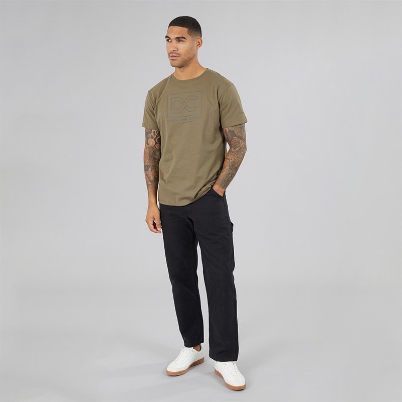 Mens Rampmoore Heavy T-Shirt Olive - Image 3