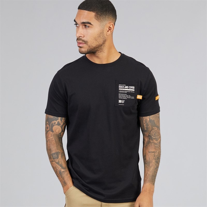 Mens Adamsberg Carbon T-Shirt Black - Image 1