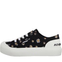 Womens Jazzin Plus Canvas Pumps Dixie Daisy Black