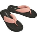 Womens Sunset Puff Flip Flops Peach