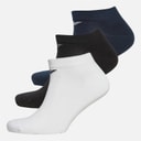 Mens Three Pack Trainer Socks White/Black/Navy