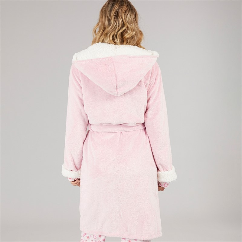 Womens Rhiannon Dressing Gown Pink - Image 2