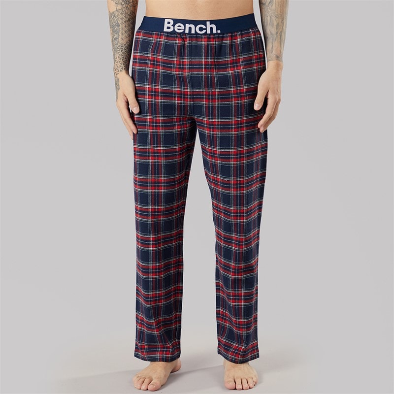 Mens Folau Flannel Pants Red Check - Image 3