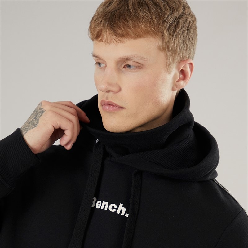 Mens Guttell Tracksuit With Branded Tape Detail Black - Image 5