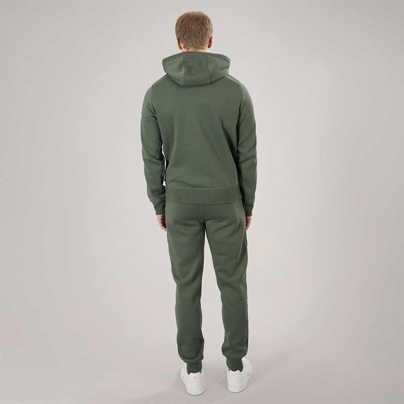 Mens Guttell Tracksuit With Branded Tape Detail Khaki - Image 2
