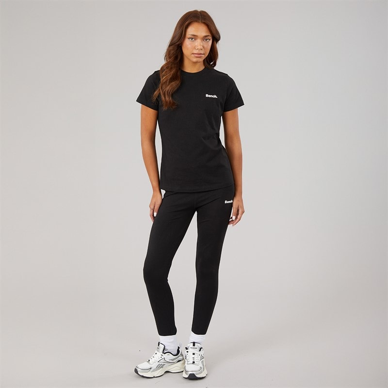 Womens Samira T-Shirt And Leggings Set Black - Image 4