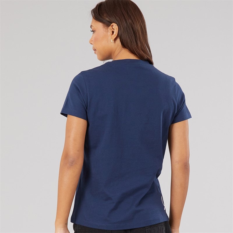 Womens Wildheart T-Shirt Navy - Image 2