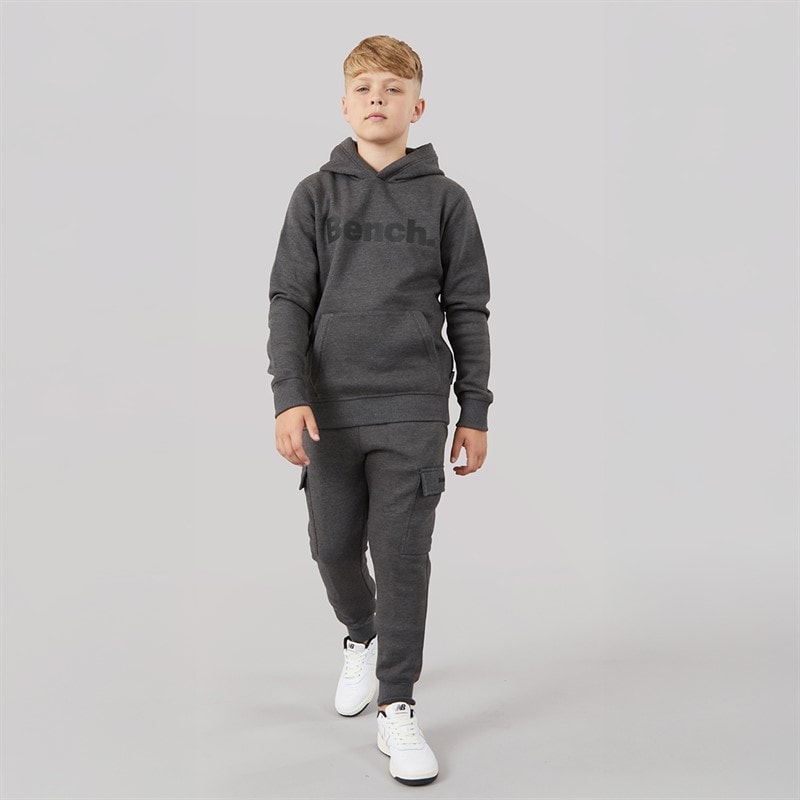 Boys Fargo Fleece Cargo Tracksuit Charcoal - Image 4