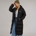 Womens Ryelle Maxi Length Puffer Coat Black
